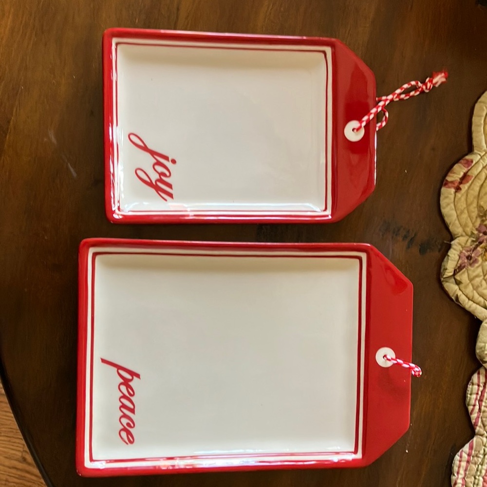 Harry & David holiday platters (or can be hung as decorations). NWT